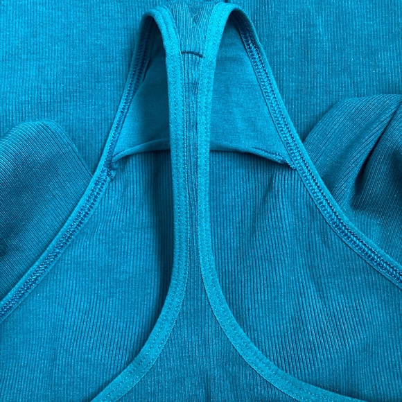 Teal Long Sleeve Bodysuit Aritzia - Picture 4 of 4